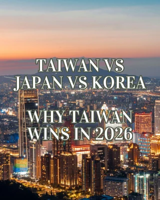 Everyone books Japan or Korea, but Taiwan quietly gives you better food, smaller crowds, and lower costs. Here's an honest breakdown of why Taiwan might be the smarter East Asia trip right now, plus what it actually costs and how many days you need.https://justpartir.com/2026/07/08/taiwan-better-trip-than-japan-korea/#taiwan #taipei #taiwantravel #eastasiatravel #eastasia #korea #japan #travelguide